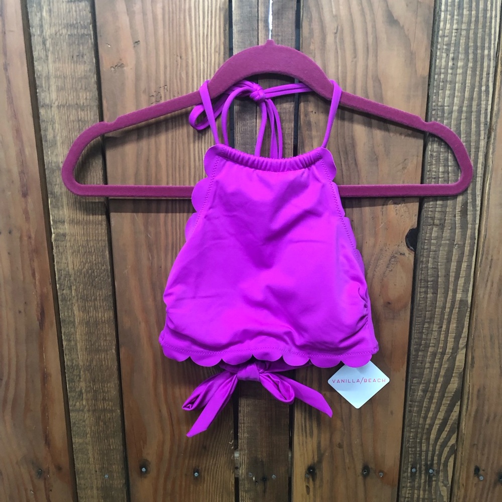 NWT Vanilla Beach fuchsia pink bathing suit top - Picture 10 of 15